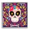Stupell Industries Day Of Dead Floral Patterned Skull Framed Giclee Art